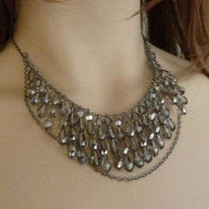 Swarovski Mauritius 1074109 Mustang grey silver necklace